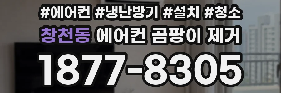 창천동 에어컨 곰팡이 제거