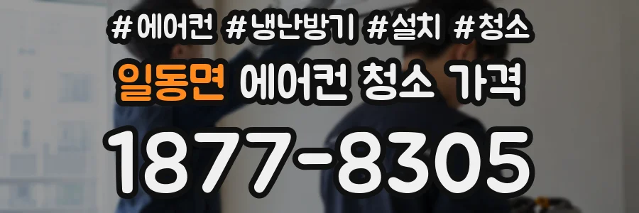 일동면 에어컨 청소 가격