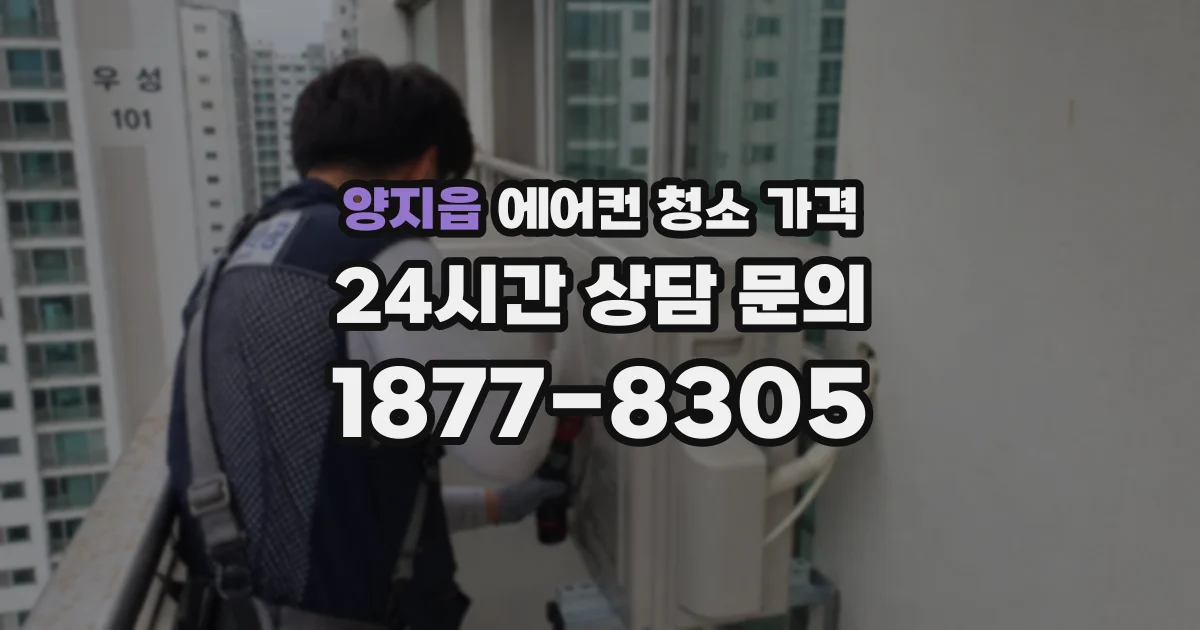 양지읍 에어컨 청소 가격