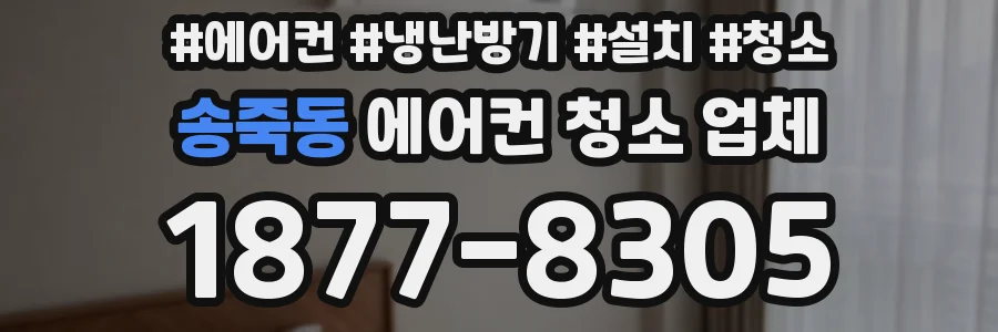 송죽동 에어컨 청소 업체
