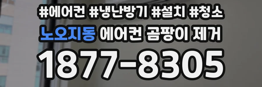 노오지동 에어컨 곰팡이 제거