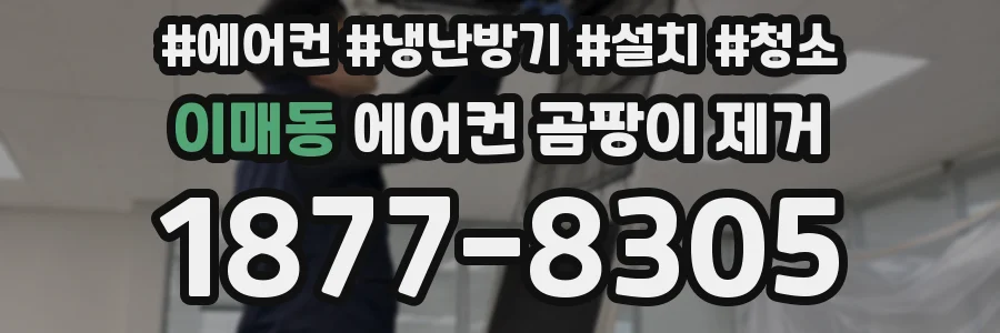 이매동 에어컨 곰팡이 제거