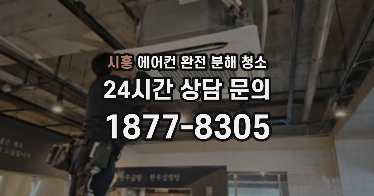 시흥 에어컨 완전 분해 청소