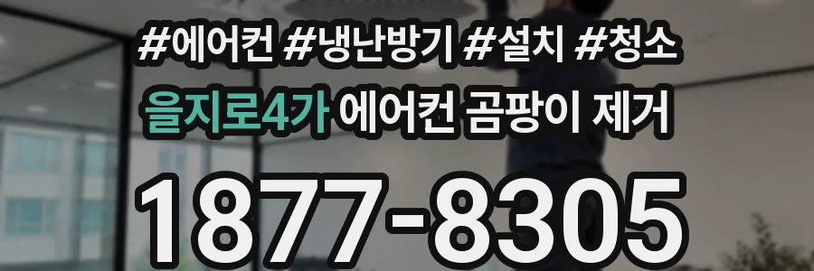 을지로4가 에어컨 곰팡이 제거