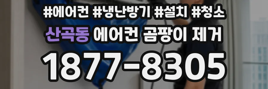 산곡동 에어컨 곰팡이 제거