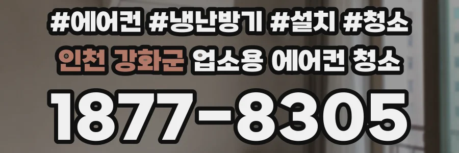 인천 강화군 업소용 에어컨 청소