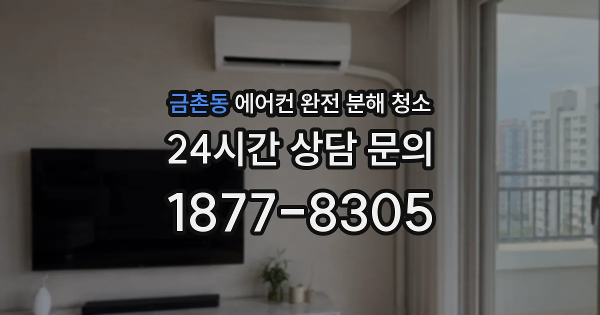 금촌동 에어컨 완전 분해 청소