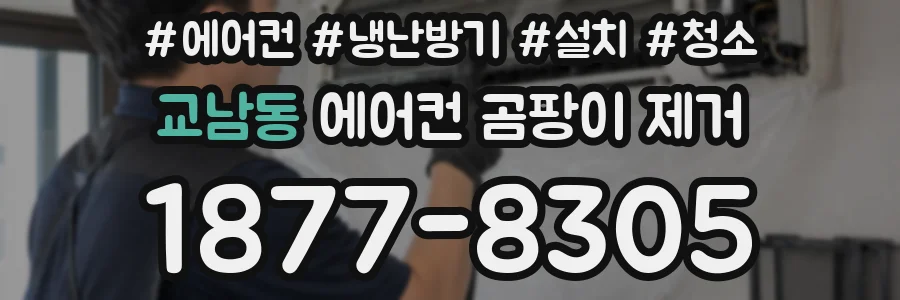 교남동 에어컨 곰팡이 제거