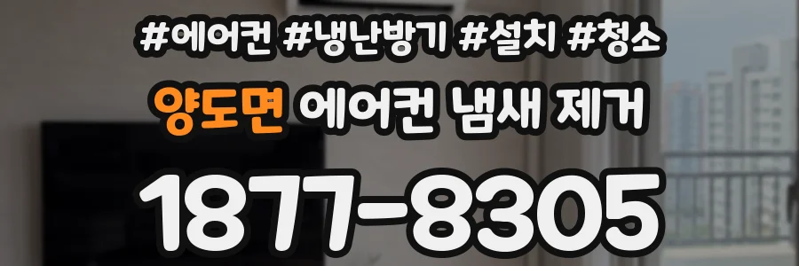 양도면 에어컨 냄새 제거