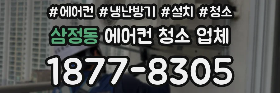 삼정동 에어컨 청소 업체