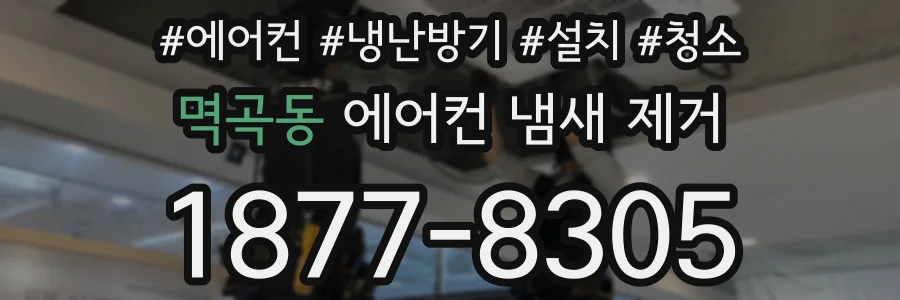 멱곡동 에어컨 냄새 제거