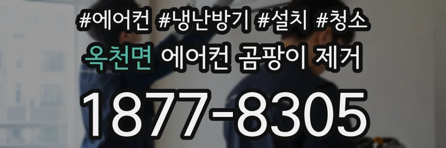 옥천면 에어컨 곰팡이 제거
