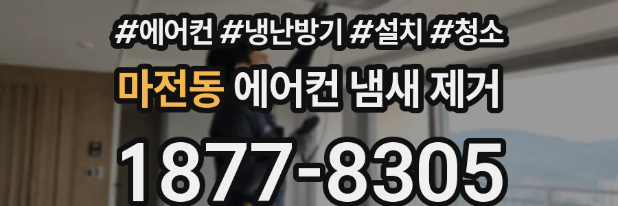 마전동 에어컨 냄새 제거