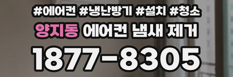 양지동 에어컨 냄새 제거