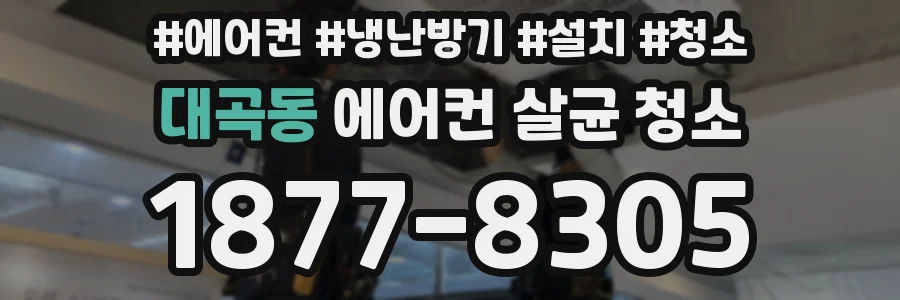 대곡동 에어컨 살균 청소