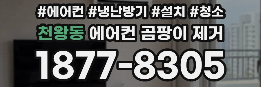 천왕동 에어컨 곰팡이 제거