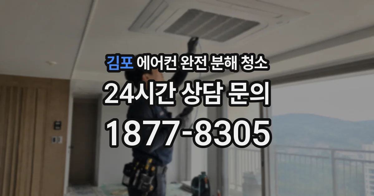 김포 에어컨 완전 분해 청소
