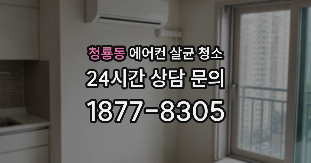 청룡동 에어컨 살균 청소
