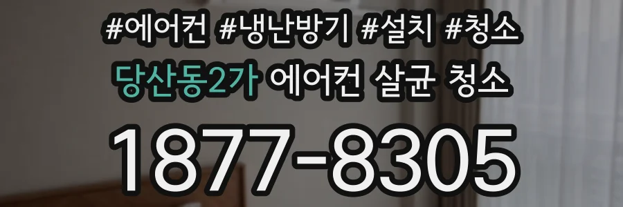 당산동2가 에어컨 살균 청소