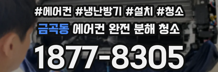 금곡동 에어컨 완전 분해 청소