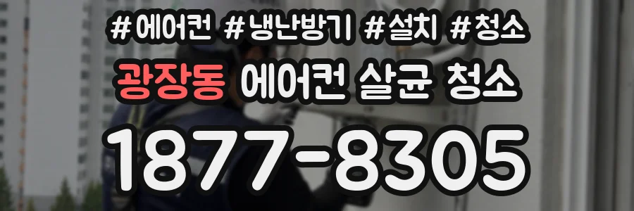 광장동 에어컨 살균 청소