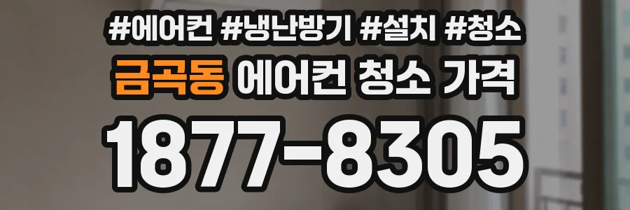 금곡동 에어컨 청소 가격