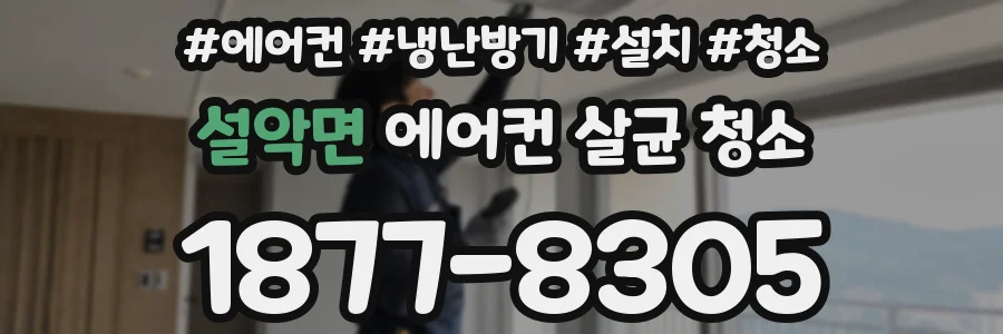 설악면 에어컨 살균 청소