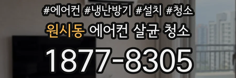 원시동 에어컨 살균 청소