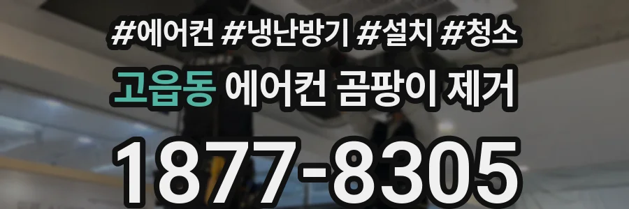 고읍동 에어컨 곰팡이 제거