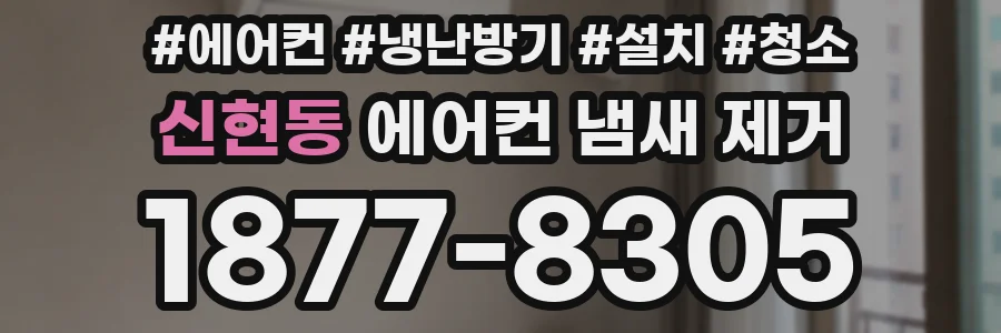 신현동 에어컨 냄새 제거