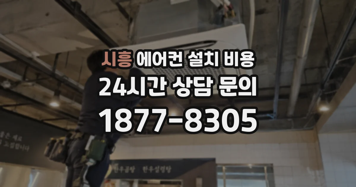 시흥 에어컨 설치 비용