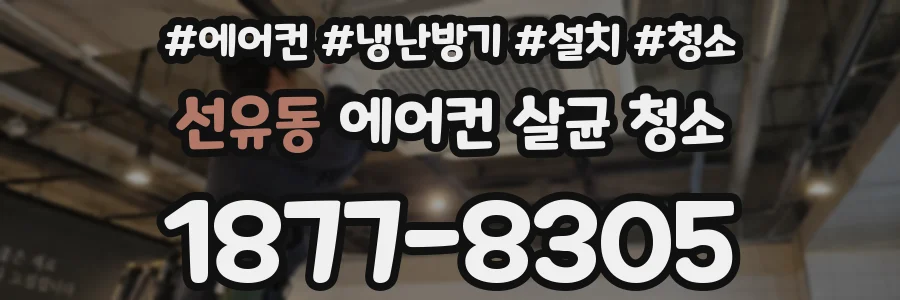 선유동 에어컨 살균 청소