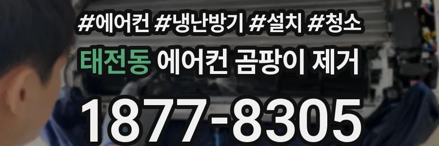 태전동 에어컨 곰팡이 제거