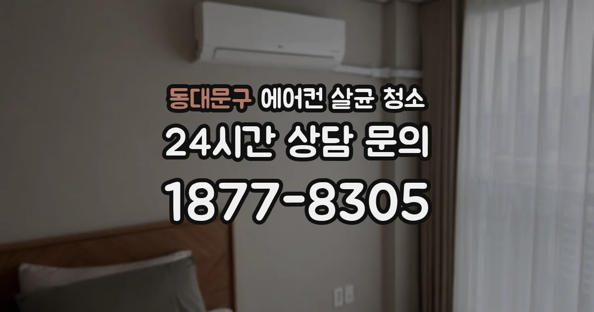 동대문구 에어컨 살균 청소