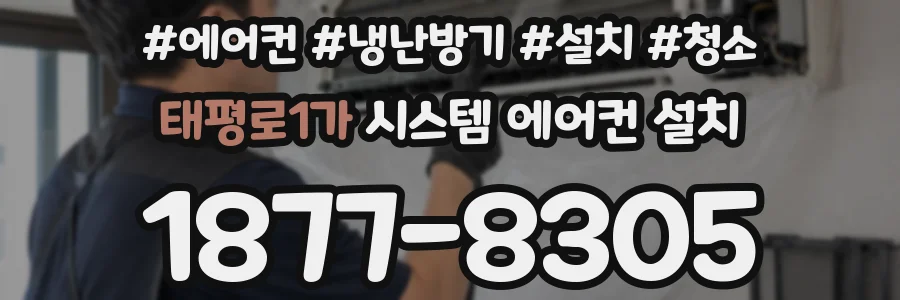 태평로1가 시스템 에어컨 설치