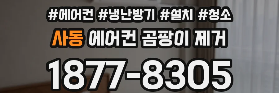 사동 에어컨 곰팡이 제거