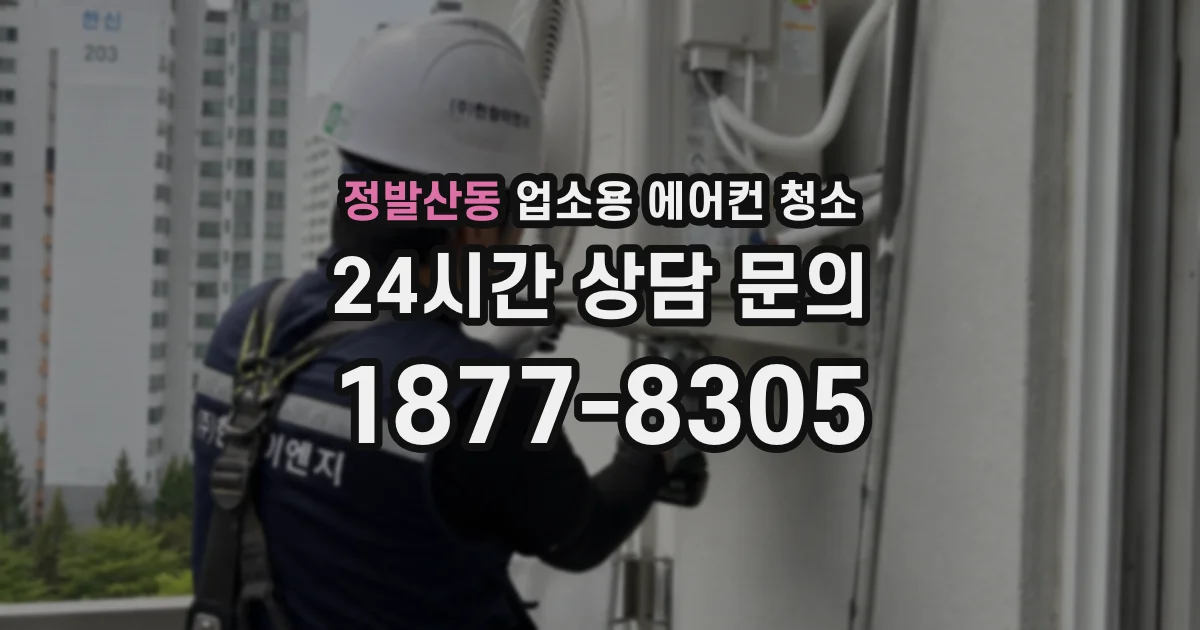 정발산동 업소용 에어컨 청소