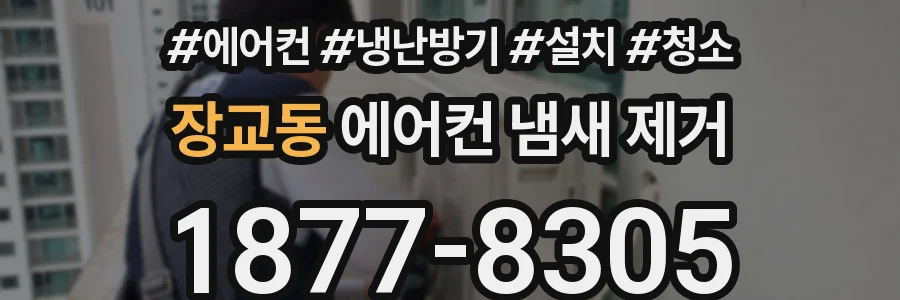 장교동 에어컨 냄새 제거