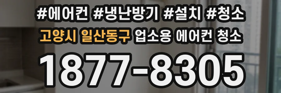 고양시 일산동구 업소용 에어컨 청소