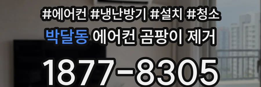 박달동 에어컨 곰팡이 제거