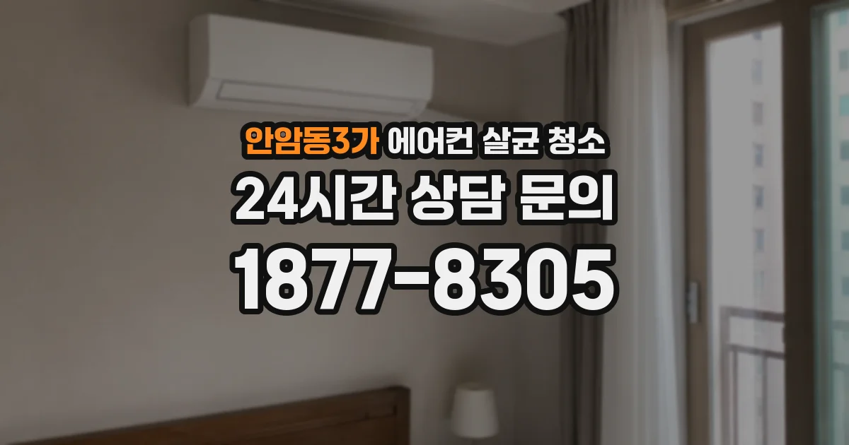안암동3가 에어컨 살균 청소