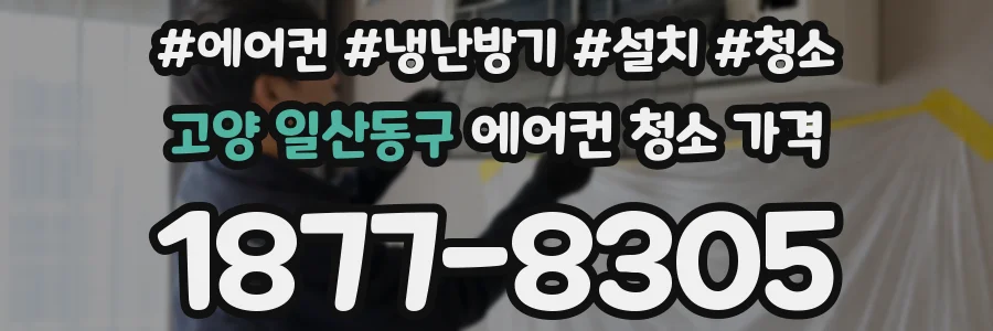 고양 일산동구 에어컨 청소 가격