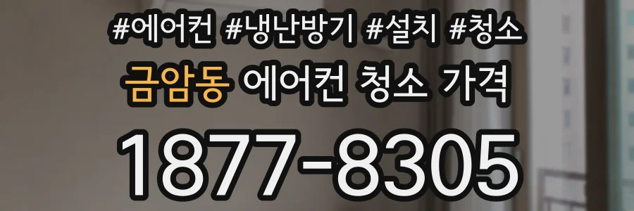 금암동 에어컨 청소 가격