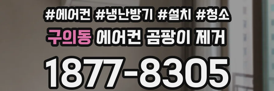 구의동 에어컨 곰팡이 제거