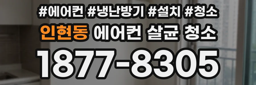 인현동 에어컨 살균 청소