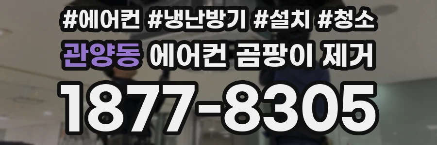관양동 에어컨 곰팡이 제거