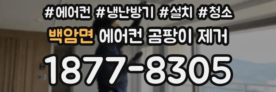 백암면 에어컨 곰팡이 제거