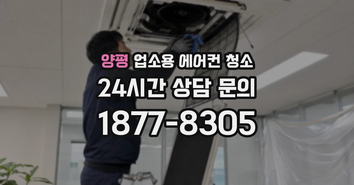 양평 업소용 에어컨 청소