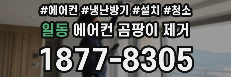 일동 에어컨 곰팡이 제거