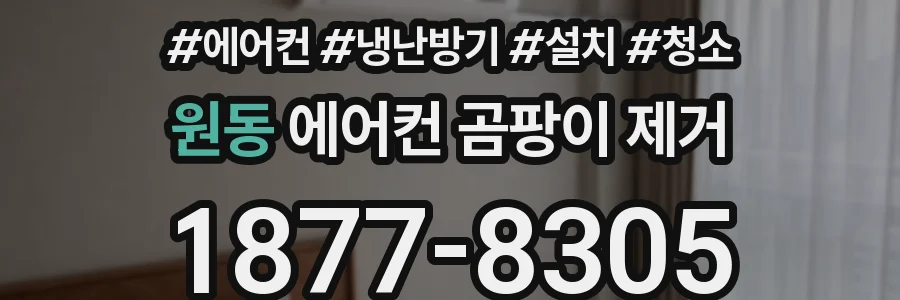 원동 에어컨 곰팡이 제거